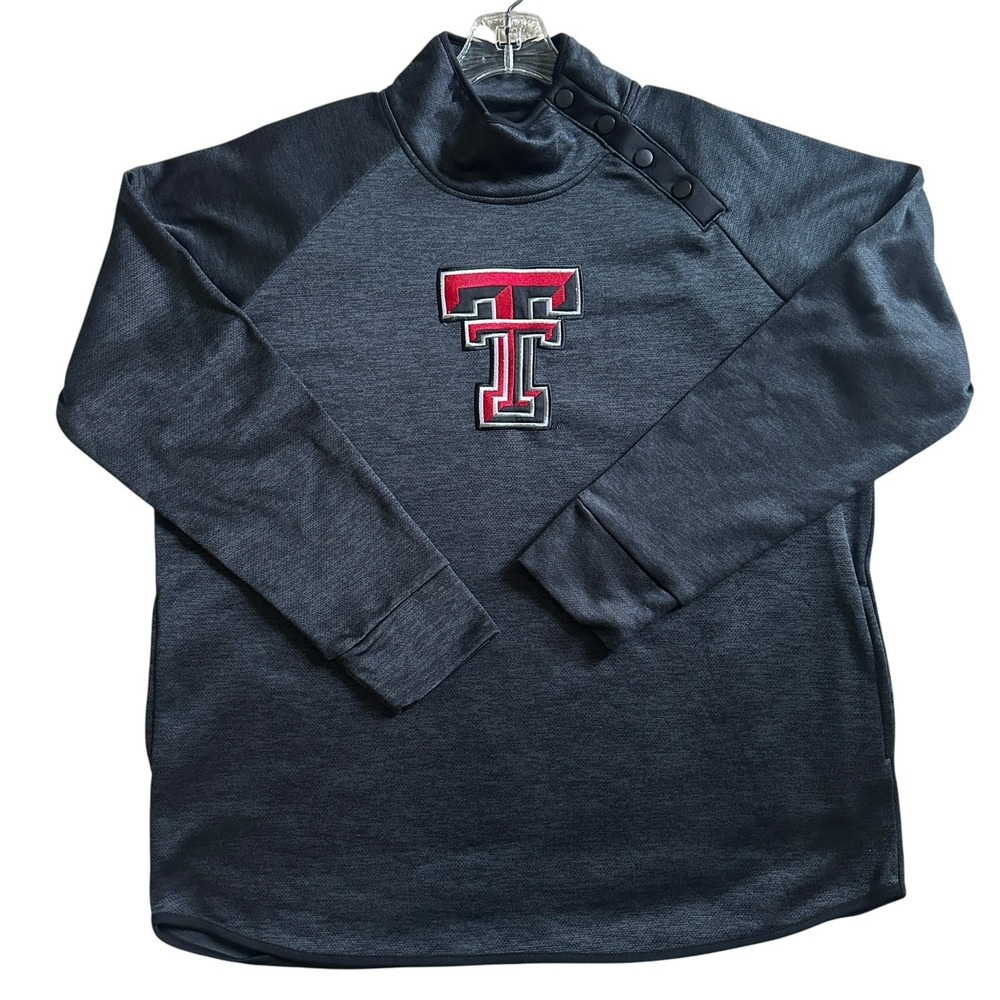 Colosseum Texas Tech Pullover Sweater Women's 2XL Red Raiders Fleece‎ Logo